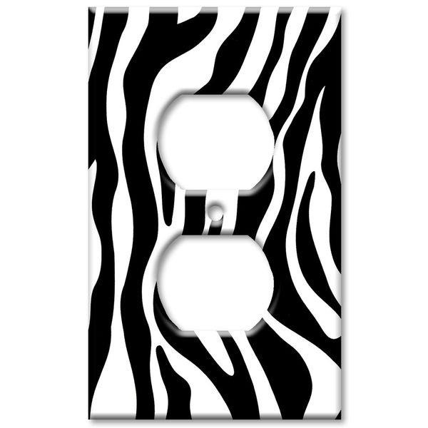 Art Plates - Zebra Print Switch Plate - Outlet Cover