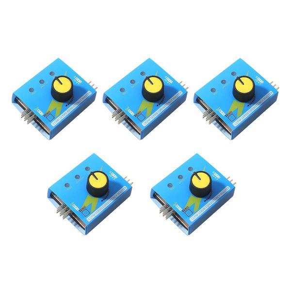 5pcs RC Helicopter Motor Servo Tester, Aeromodelling Remote Speed Controller Server Electrical Equipment CCPM Servo Consistency Master with 3 Mode Indicator Input Voltage 4.8-6V