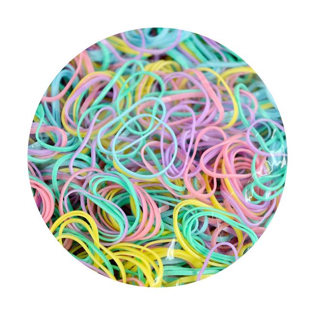 TYGA Store – Pack of 1000 Mini Rubber Bands Soft Elastic Bands for… –  StickerDeen