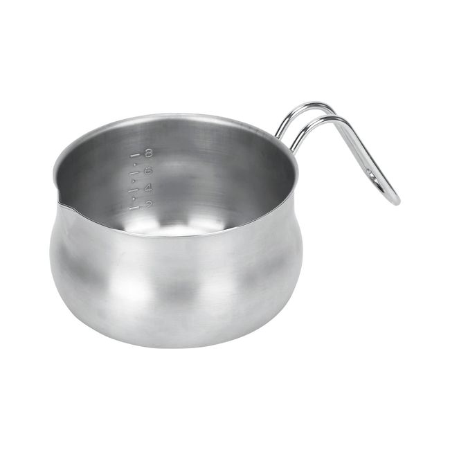 Pearl Metal Satina HB-6324 Cook Pot, 5.5 inches (14 cm), Urn Type, Graduated, Stainless Steel, Made in Japan, Induction Compatible