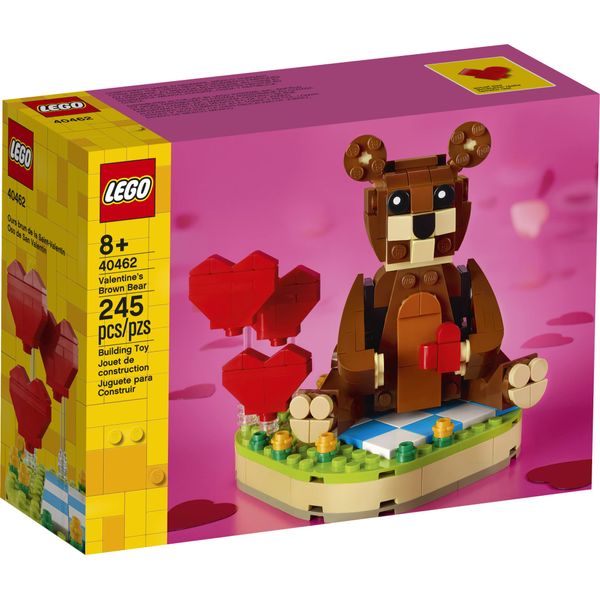LEGO Valentine’s Brown Bear 40462 Building Kit (239 Pieces)