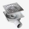 First Plast CHABS15M 150mm x 150mm ABS Silver Chrome Siphon Latch