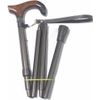 Luxury Folding Telescopic Pins Ebony Cane Ornament Brown