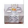Farmhouse Table Runners 13x108inch ,Rustic Teal Table Runner for Kitchen Dining