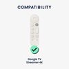 kwmobile Protective Case for Google TV Streamer 4K Remote Control Cover - Back Cover Silicone Soft Light Blue