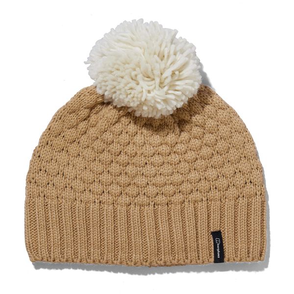 Berghaus Women's EDO Bobble Beanie, Sand Dune, One Size