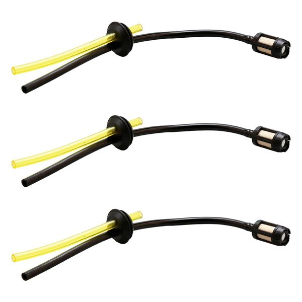 Tabanzhe 3PCS Universal Fuel Line Hose Tube - Fuel Pipe for Blower, Lawnmower, Chainsaw - Universal Grass Trimmer Fuel Line Pipe Replacement Parts