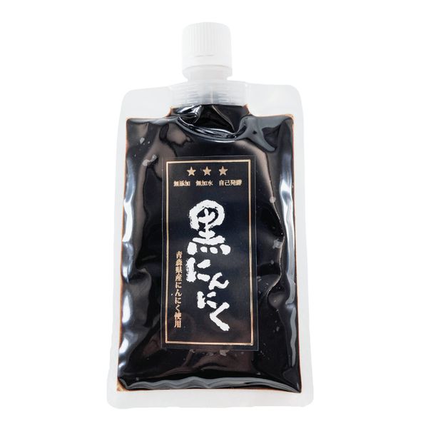 [Black Garlic Smile Shop] Black Garlic Paste 5.3 oz (150 g) Additive-free, No Additives, Condensed, Processed, 100% Low Temperature, Aged, Fermented, Aomori Black Garlic, Large Garlic, Smile Shop,