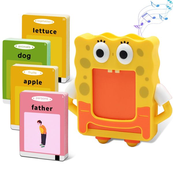 Talking Flash Cards,112 Cards with 224 Sight Words Kids Toddler Flash Cards Learning Toys,Educational Pocket Speech Autism Therapy Sensory Toys Gifts