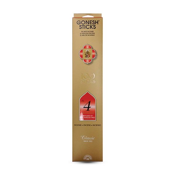 GONESH Incense Sticks No. 4 (Sweet and Fruity Scent), 100 Sticks