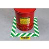 Brady 132436 Marking Tape, 2" x 100', Green on White