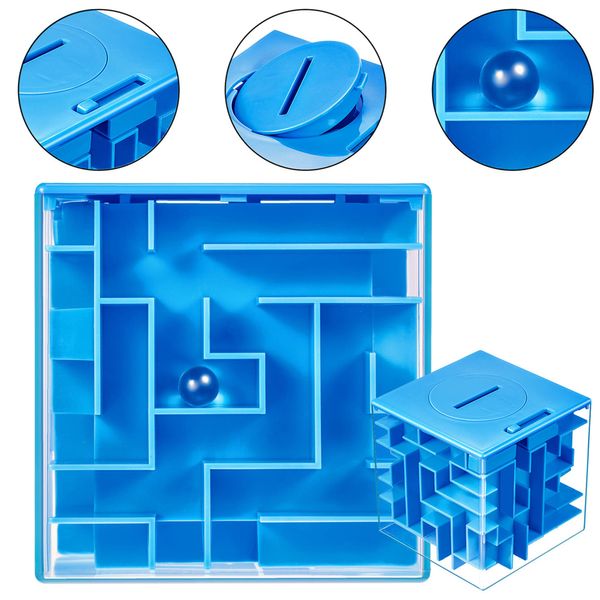 Patelai 4 Pack Money Maze Puzzle Boxes for Cash Gift, Funny Money Holder Maze Puzzle Gift Boxes, Fun Unique Way and Brain Teasers for Kids and Adults