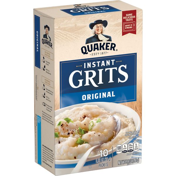 Quaker Instant Grits, Original, 0.98oz Packets (10 Pack)