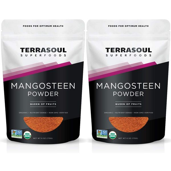 Terrasoul Superfoods Mangosteen Fruit Powder (Organic), 12 Ounces