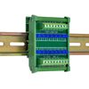 DIN Rail Mount 16 LEDs Indicator Light Module, Support 5~50VDC Common Positive/Negative (Blue)