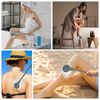 Lotion Applicator for Back, 20.5'' Replaceable Back Lotion Applicator, Easy Washable, Suitable for Use by Elderly, Men and Women（Grey）