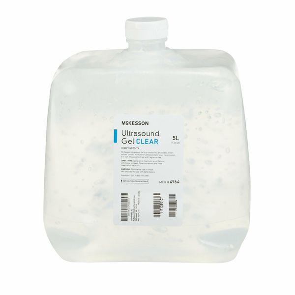 McKesson Clear Ultrasound Gel Transmission Ultrasonic Water Soluble 4 Containers