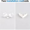 INCREWAY L Bracket Transparent 20 Pieces Clear Acrylic Corner Bracket 90 Degree Support Shelf Corner Brace Right Angle Bracket