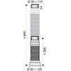 Wirquin 70120716 Extendable Pan Connector 290-630mm