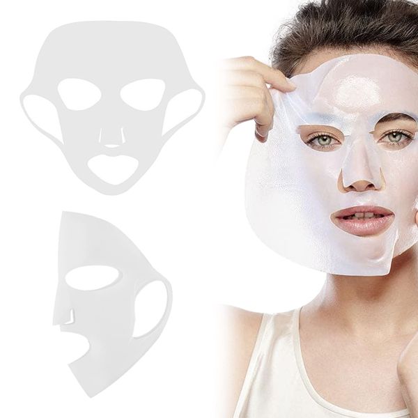 Gesichtsmasken-Abdeckung, Wiederverwendbare Silikon-Maske, Silikon-Gesichtsmasken, Beauty Face Moisturizing Mask Cover, Gesichtsmaske für Kosmetikbehandlungen, Wohltuende Wellnessmaske, Beautymaske