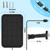 virtavo Solar Panel for Wireless Outdoor Security Camera Compatible with Rechargeable Battery Powered Surveillance Cam, Continuous Solar Power for Camera