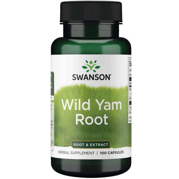 Swanson, Wild Yam Root & Extract, High-Dose, 100 Capsules, SOYA-Free, Gluten-Free, GMO-Free