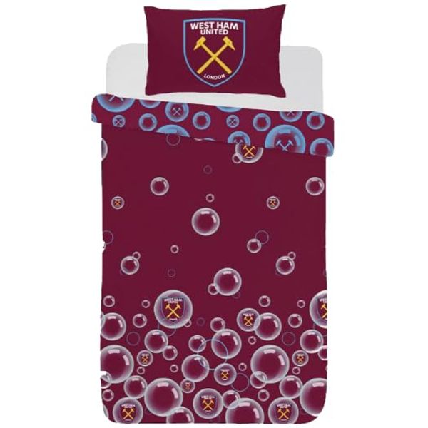 West Hams Single Duvet Cover - Blowing Baubles Bedding Set