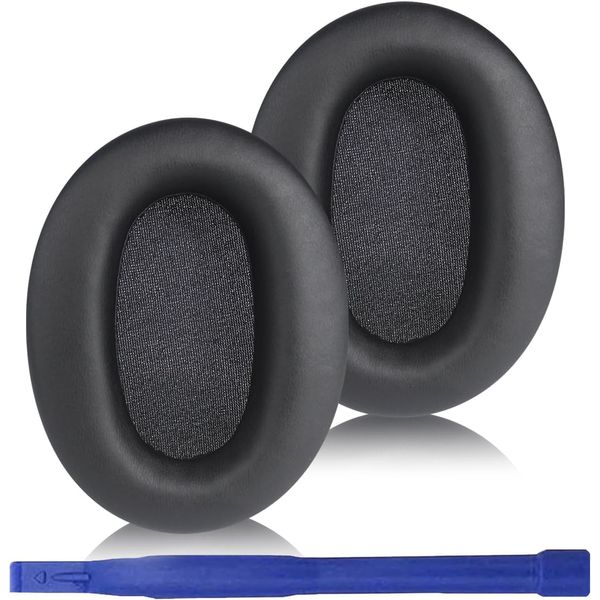 WH-CH710N Replacement Ear Pads Ear Cushions for Sony WH-CH700N WH-CH710N WH-CH720N Headphones Ear Cushions with Soft Protein Leather Ear Comfort Memory Foam (Egg White Leather/Black)