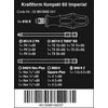 Wera 05051042001 "Kraftform 60 Imperial" Compact Tool Set - Silver