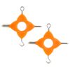 Namvo 4 in 1 Carp Fishing Tools, 2-Pack, Multi-Function Line Pulling Tool for Fishing Rig Making, Knotting Line Pulling (Orange)