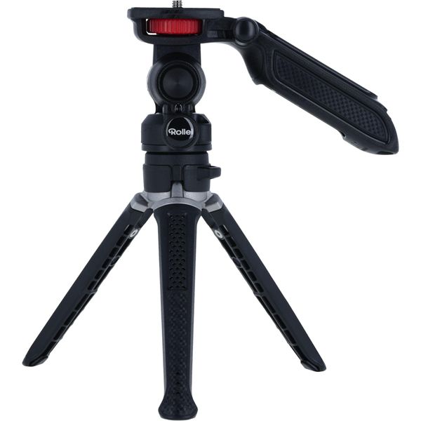 Rollei Creator Grip Mini Tripod: Flexible 3-in-1 Tripod for First-Class Shooting with 360° Rotating Head, Compact Camera Mount & Smartphone Holder