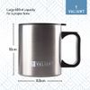Valiant Insulated Camping Mug Twin Pack, Silver