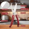 Kitchen Shears Poultry Shears Scissors, All-Purpose Kitchen Scissors for Chicken, Fish, Meat, Easily Separable for Thorough Cleaning, Dishwasher Safe