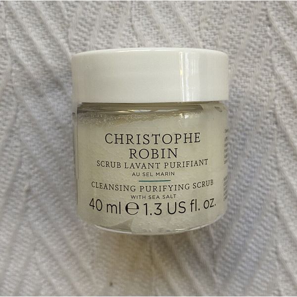 CHRISTOPHE ROBIN Cleansing Purifying Scrub with Sea Salt 40 ml NEW