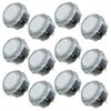 qanba Gravity KS Mechanical Shafts Silent Pushbutton 24mm Snap-in (Boxed (Clear White E02(12 pcs)