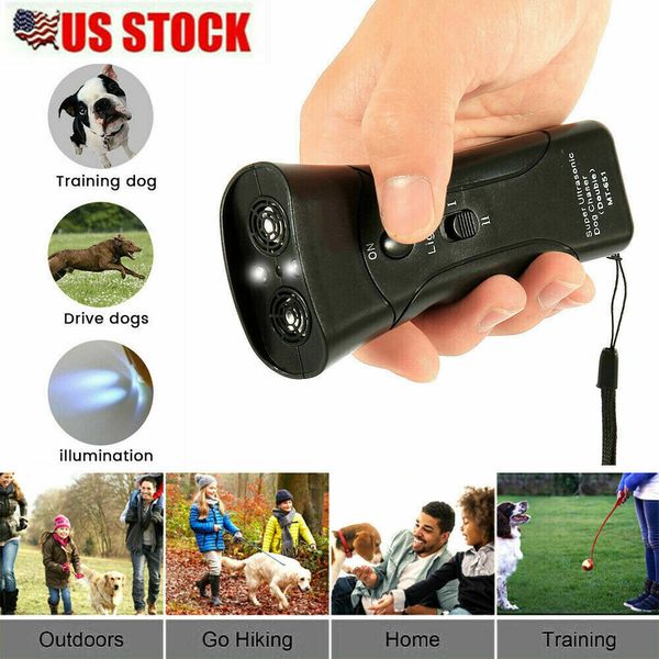 Ultrasonic Pet Dog Stop Barking Away Anti Bark Training Chaser Control Device US