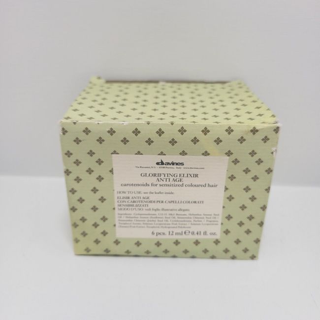 Davines Glorifying Elixir Anti-Age 6x12ml | New | Free Shipping