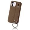 AQUOS Sense4 SH-M15 / Sense4 Basic Back Smartphone Case 1 Piece Brown Compatible with All Models Simple Stand Function Hook Ring Belt 100062939