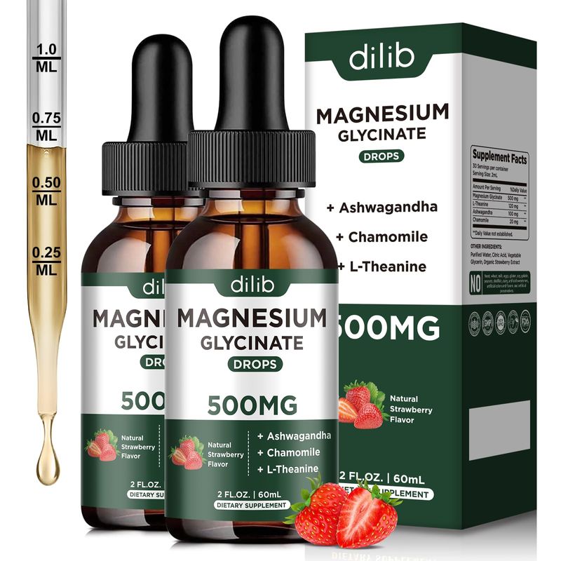 dilib Magnesium Glycinate Liquid Drops Supplement, with Magnesium ...