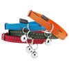 Bobby Safe - Cat collar in colored Nylon, Resistant, Choke-proof, Reflective, Adjustable, Turquoise - 30x1 CM