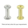 100 Sets Chicago Screws,Leather Rivets Sets with Five Sizes (Silver)