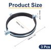 sourcing map 3 Pcs Split Ring Pipe Hanger, 140mm/5.5inch Adjustable Pipe Bracket Clamp Wall Ceiling Mount Pipe Strap Support for Plumbing Drainage Pipe Tube