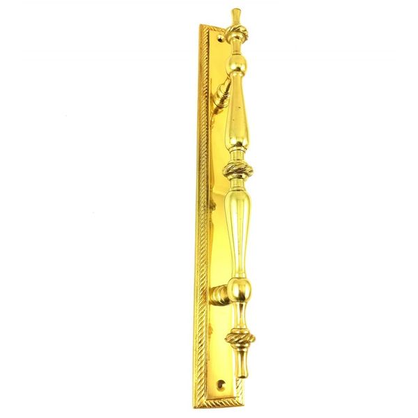 Kooples Hardware Pull Handles - Renata (Polished Brass, 382X64 MM)