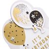 Hallmark Birthday Card - Die-Cut Metallic Balloons Design