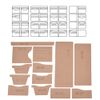 13pcs Wallet Pattern Stencil Clear Acrylic Leather Craft Template for Short Purse DIY Making Tool