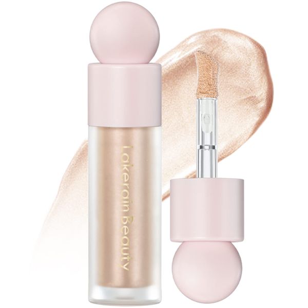 Erinde Liquid Highlighter Makeup, Face Highlighter Bronzer Makeup Stick, Natural Glossy Finish, Lightweight Blendable Silky Smooth Cream Face Illuminator Makeup, Cruelty-free, 02#