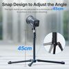 ULANZI Black Aluminum Light Stand, 6.32ft Extendable Tripod for Strobe Lights, Webcams, Cameras & Softboxes