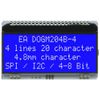 EA DOGM204B-A Display: LCD alphanumerisch STN Negative 20x4 blau 66x38,1mm ELECT