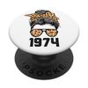 Limited Edition Leopard Messy Bun Awesome Since 1974 PopSockets Swappable PopGrip