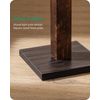 EDISHINE Wood Dimmable Floor Lamp with Remote Control Dimmable & 7 CCT Adjustabl